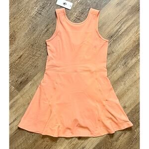 MOTEEPI Girls Teens Coral Athletic Dress Sleeveless w/ Inner Shorts & Pockets XL